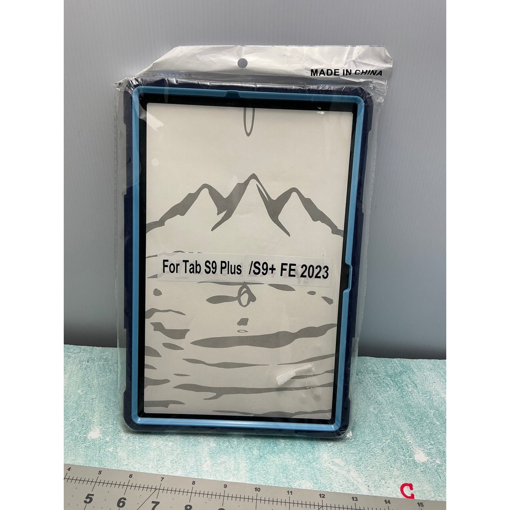 Samsung Galaxy Tab S9 Plus S9+ FE 2023 Rugged Kickstand Case Navy Blue Blue